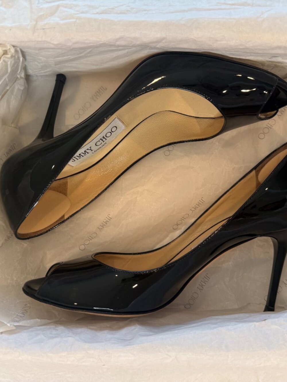 JImmy Choo Alina Pat Shoes Size 37.5